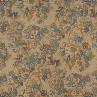 Gardiner's Bay Floral - Prussian Blue
