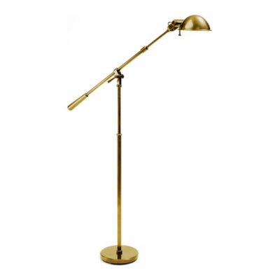 Fairfield Floor Lamp in Natural Brass
