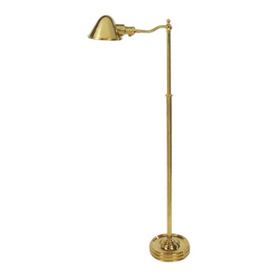 Hayward Floor Lamp in Natural Brass
