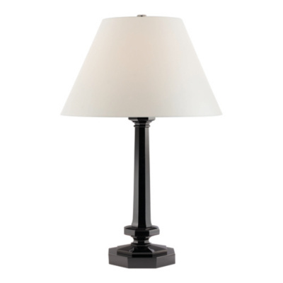 Marissa Table Lamp in Black Glass