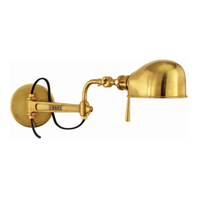 RL '67 Swing Arm Wall Lamp in Natural Brass