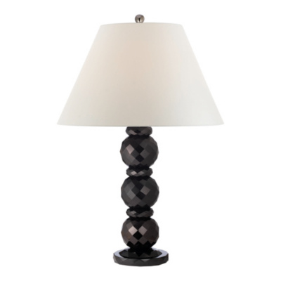 Daniela Table Lamp in Black Glass