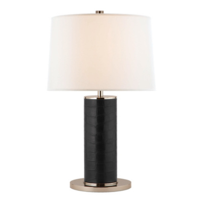 Beckford Table Lamp in Embossed Black