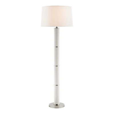 Upper Fifth Floor Lamp - Ivory Croc & Polished Nickel