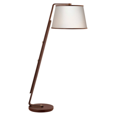 Devin Floor Lamp in Saddle Leather