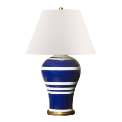 Delphine Table Lamp in Blue and White