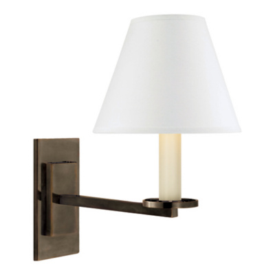 Railroad Sconce Wall Lamp in Bronze
