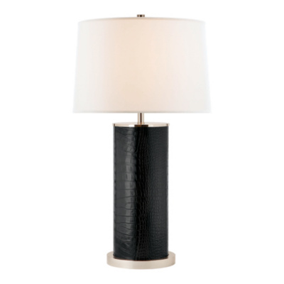 Beckford XL Table Lamp in Embossed Black