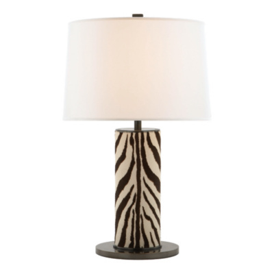 Beckford Table Lamp in Faux Zebra
