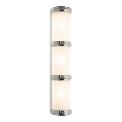 Deco Triple Wall Sconce in Polished Nickel