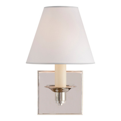 Evans Single Arm Sconce - Polished Nickel
