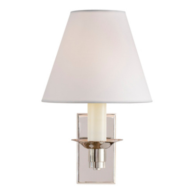Evans Library Sconce - Polished Nickel