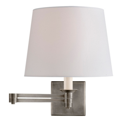 Evans Swing Arm Sconce - Antique Nickel