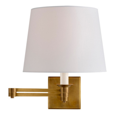 Evans Swing Arm Sconce - Natural Brass