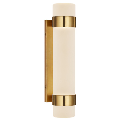 Barton Small Bath Sconce in Natural Brass