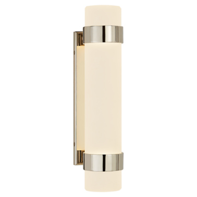 Barton Small Bath Sconce in Polished Nickel