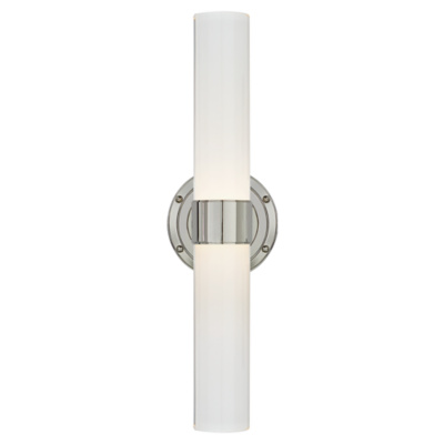 Jones Medium Double Sconce in Polished Nickel