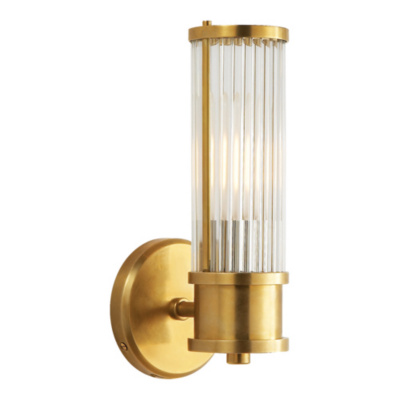 Allen Single Sconce in Natural Brass