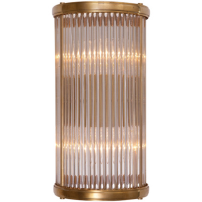 Allen Bath Small Linear Sconce in Natural Brass