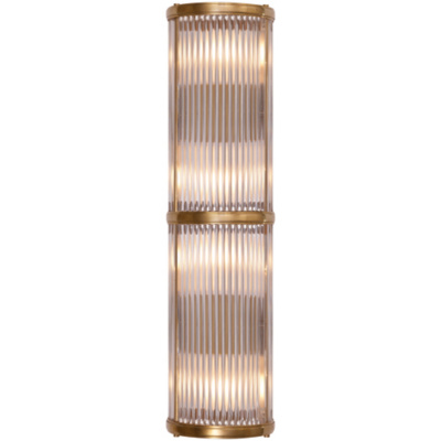Allen Medium Linear Sconce in Natural Brass