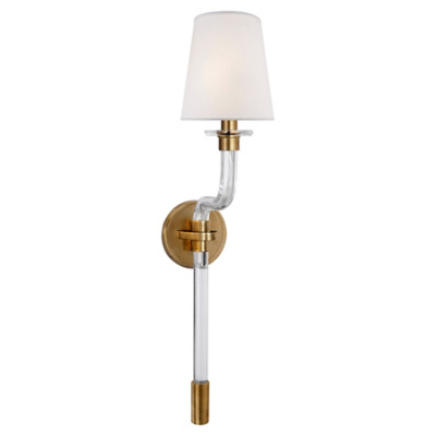 Parker Single Sconce in Natural Brass