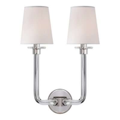 Parker Double Sconce in Polished Nickel