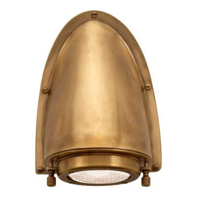 Grant Small Sconce in Natural Brass