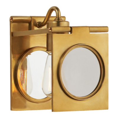 Dawes Sconce in Natural Brass