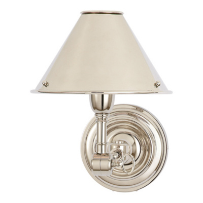 Anette Single Sconce in Polished Nickel
