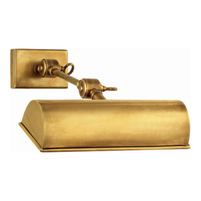Anette Small Picture Lamp in Natural Brass