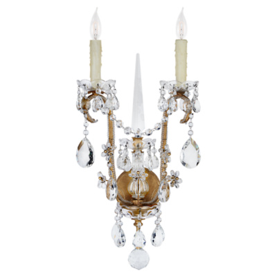 Alessandra Large Chandelier Sconce in Gilded Iron