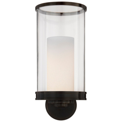 Modern Hurricane Sconce in Bronze