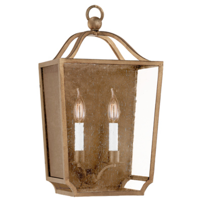 Beatrice Medium Wall Lantern in Gilded Iron