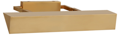 Langham Small Picture Light in Natural Brass