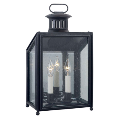 Mills Small Wall Lantern in Aged Iron