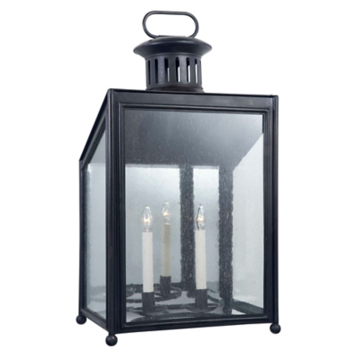 Mills Large Wall Lantern in Aged Iron