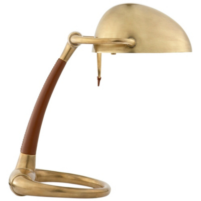 Westbury Task Lamp in Natural Brass