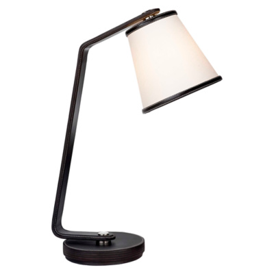 Devin Task Lamp in Chocolate Leather