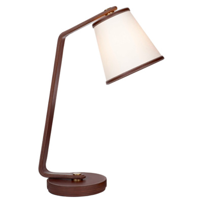 Devin Task Lamp in Saddle Leather