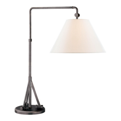 Brompton Swing Arm Table Lamp in Bronze