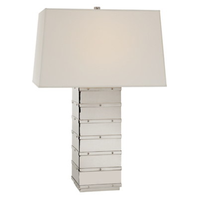 Bleeker Large Table Lamp in Polished Nickel