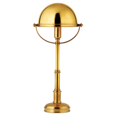 Carthage Mini Lamp in Natural Brass
