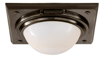 Wainscott Small Flush Mount - Bronze