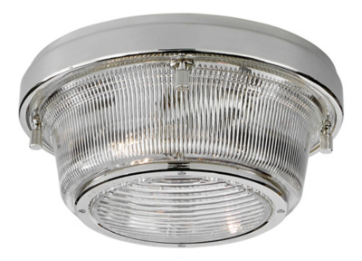 Grant Medium Flush Mount - Polished Nickel