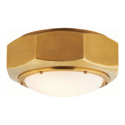 Niles Flush Mount in Brass