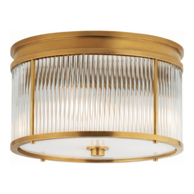 Allen Flush Mount in Natural Brass