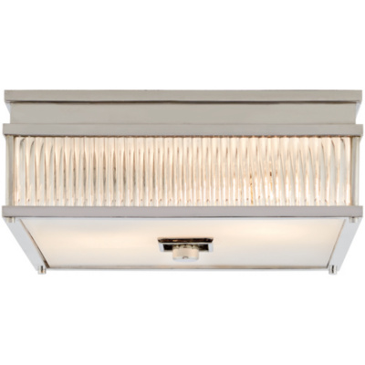Allen Square Flush Mount in Polished Nickel