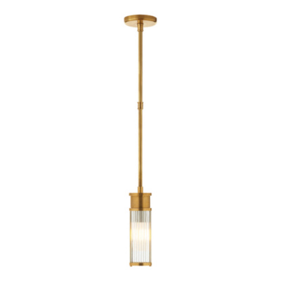 Allen Mini Pendant in Natural Brass