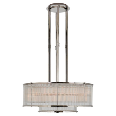 Allen Large Tiered Chandelier in Polished Nickel