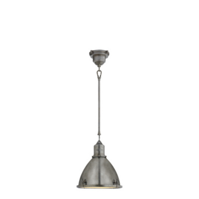 Fulton Small Pendant in Industrial Steel